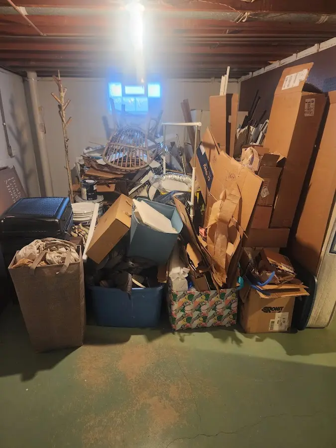 Roll-off dumpster container at job site for 20 Yard Dumpster Rental in Safford